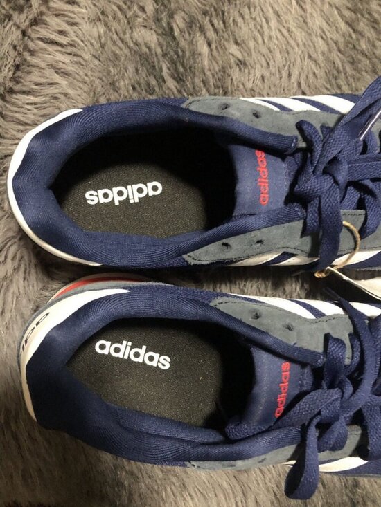 Adidas Run 60s 4.0 Men’s Sneaker JR6620 Dark Blue Cloud White And Red Size 9